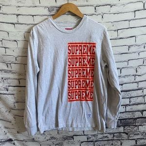 Supreme Stacked Long Sleeve SZ M
